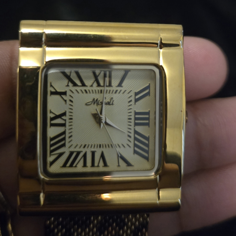Leopard Print Gold Watch